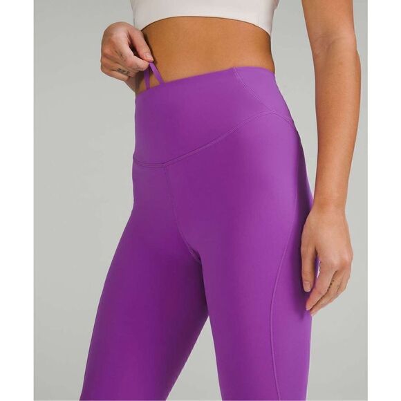 Lululemon Base Pace High-Rise Crop 23" Magenta NEW - Picture 3 of 9
